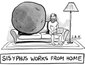 Online Sisyphus