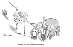 Are those the top ten commandments?