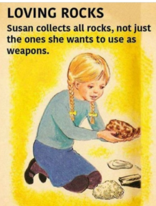 Susan collects all rocks